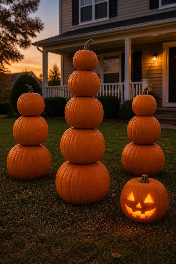 stacked pumpkin construction techniques