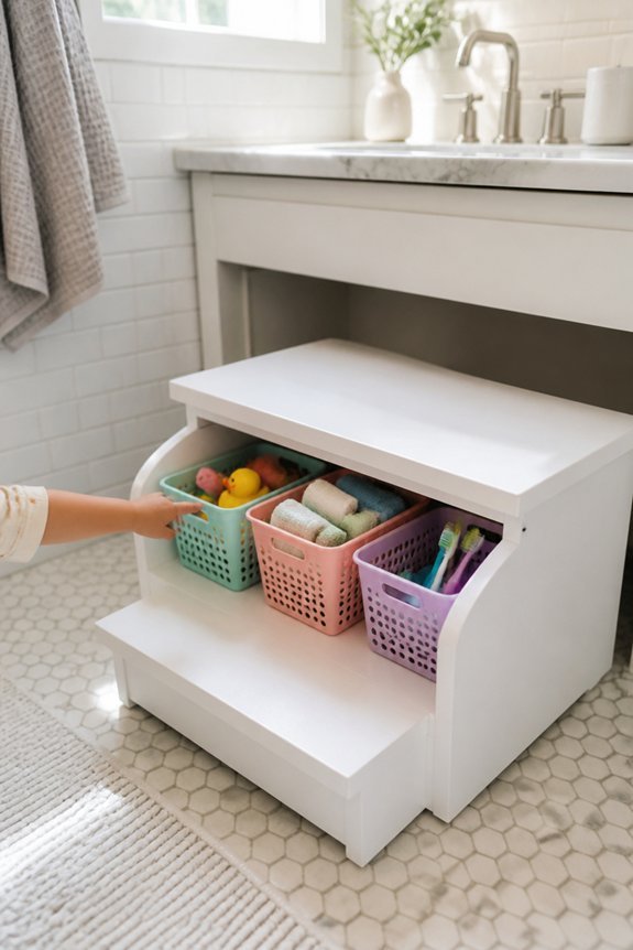 storage step stool solution