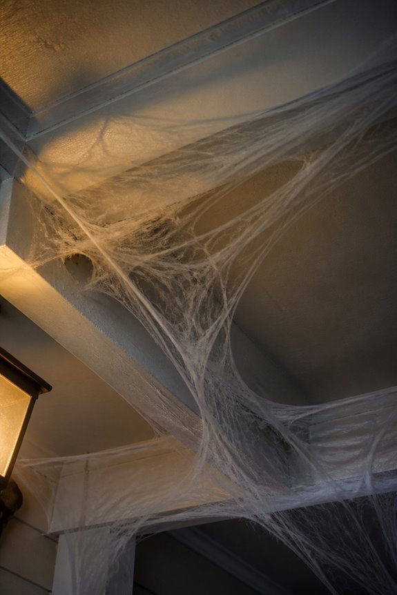stretched dimensional ceiling cobwebs