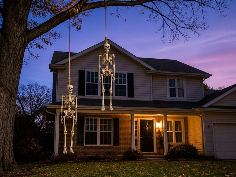 striking hanging skeleton decorations