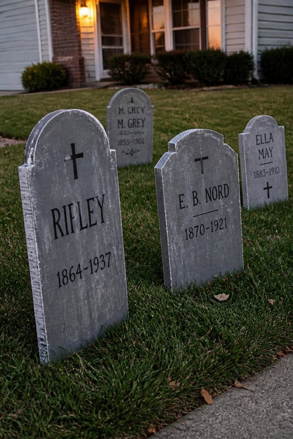 sturdy foam grave markers