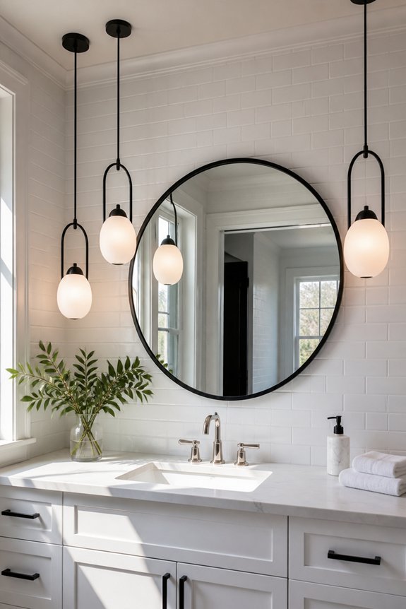 stylish black and white lighting