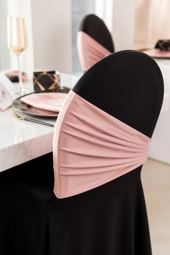 stylish pink and black coverings