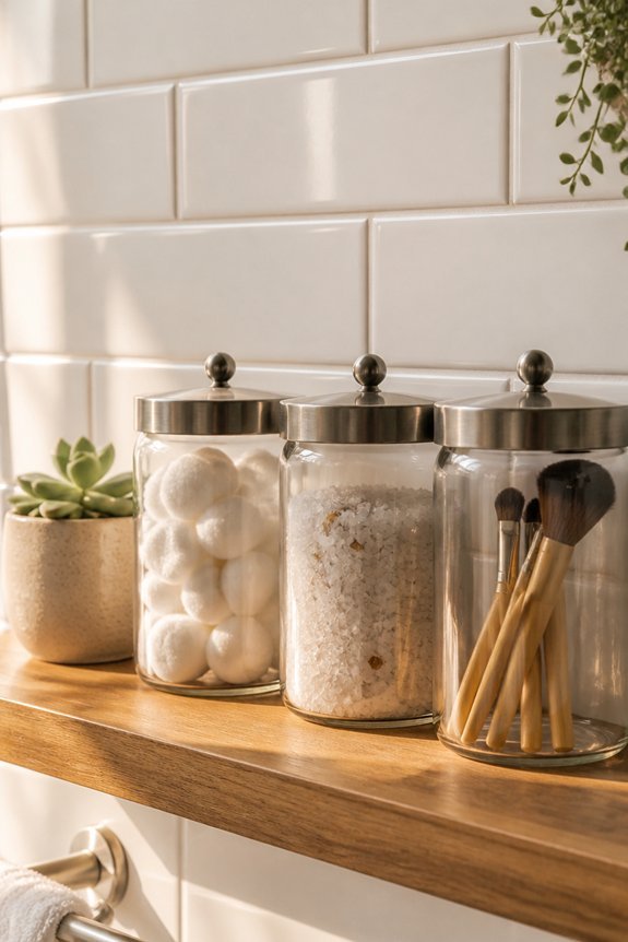 stylish storage in jars