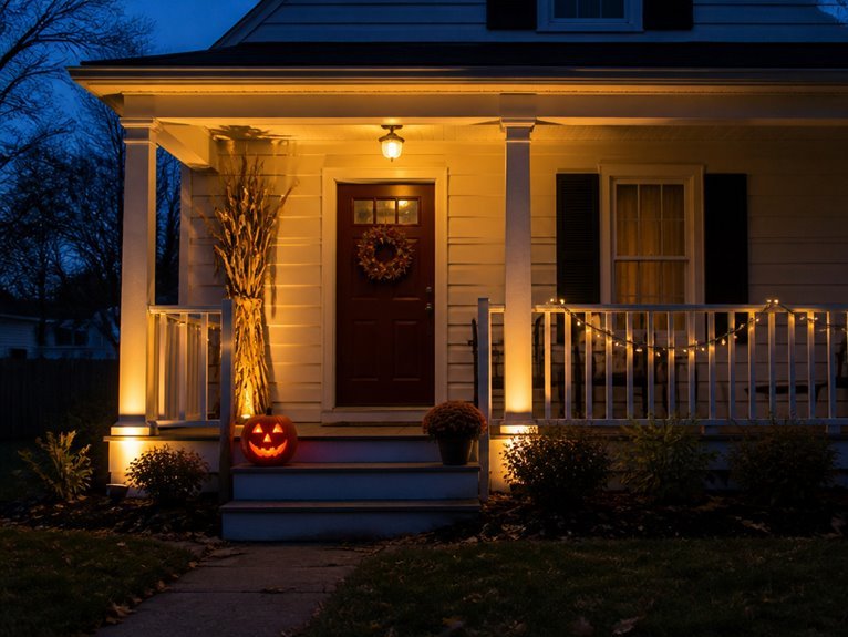 suspended skeleton decorations create impact