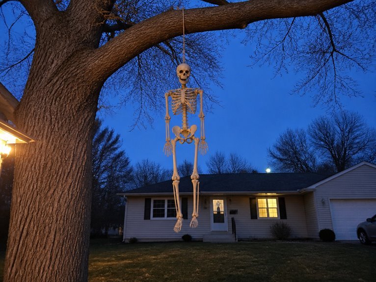 suspended skeleton for visibility