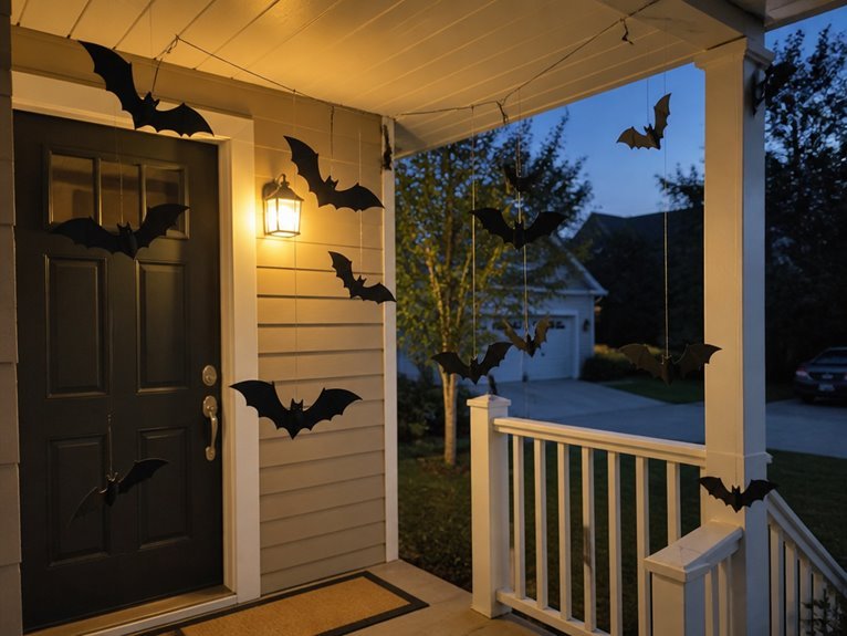 suspended spooky flying decorations