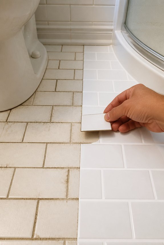 temporary bathroom surface update