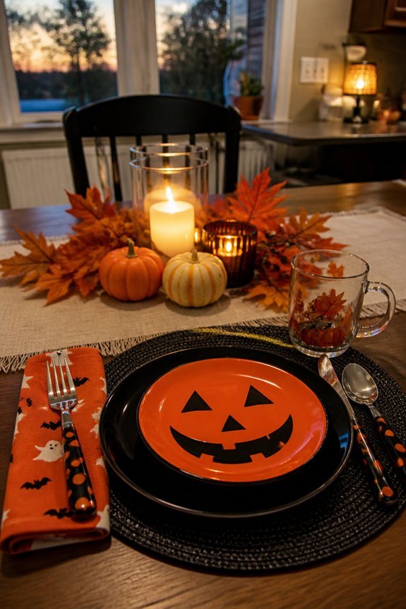 thematically coordinated holiday dishware