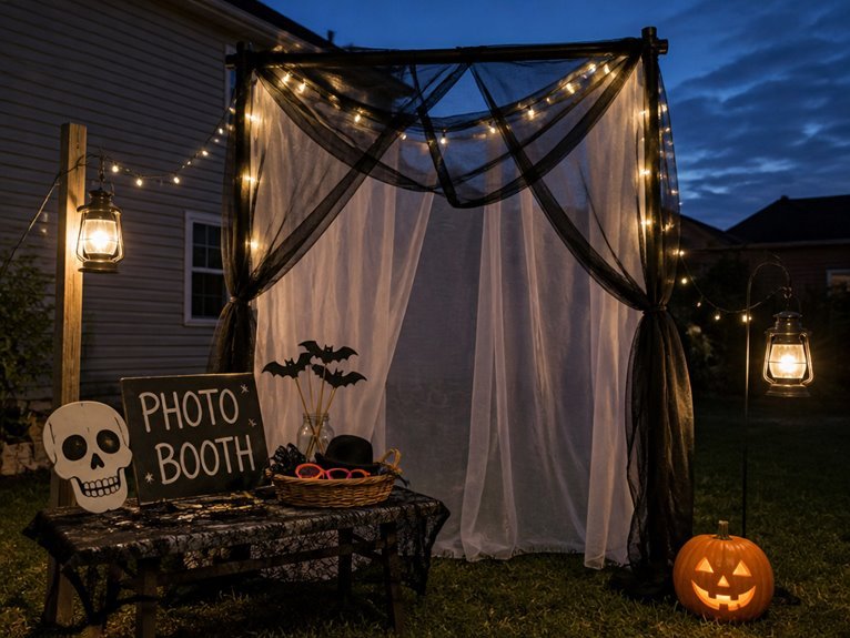 themed haunted photo booth