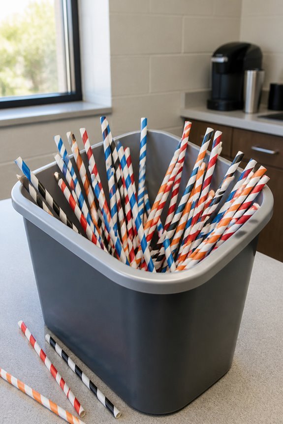 themed straw refreshment accessibility