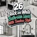 timeless black and white designs