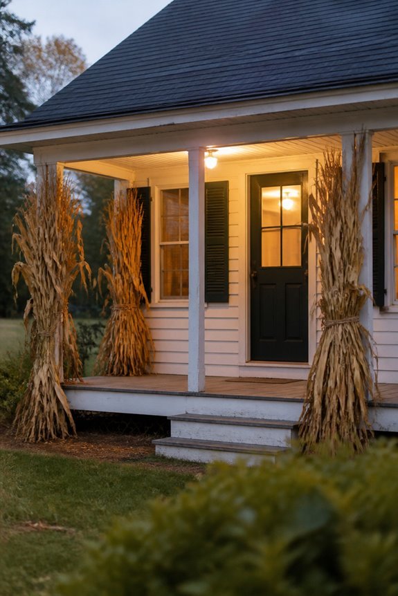 traditional harvest porch decor