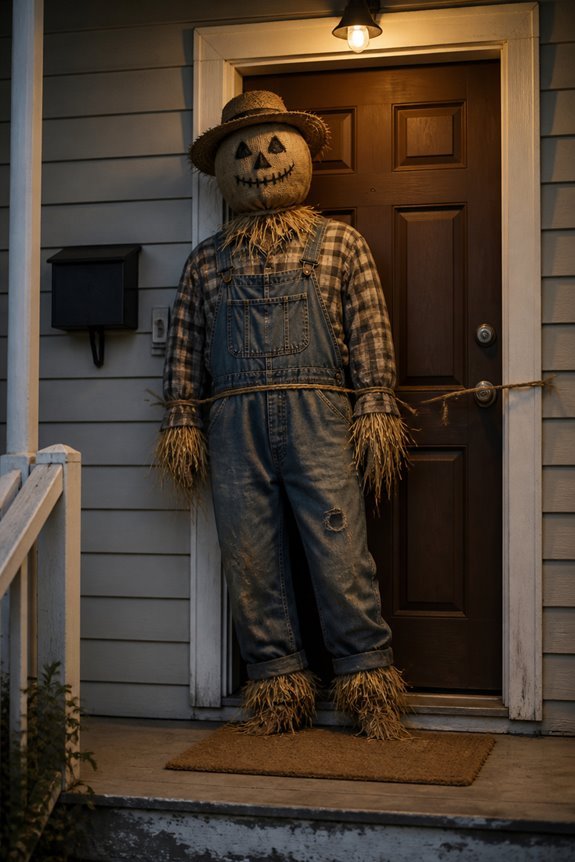 traditional rustic scarecrow decoration
