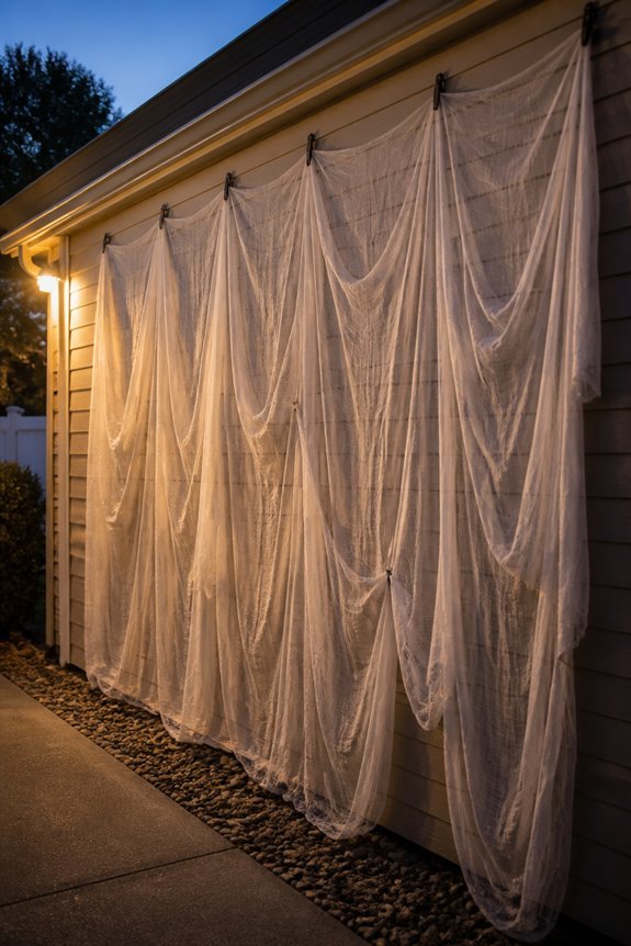 translucent fabric halloween backdrop