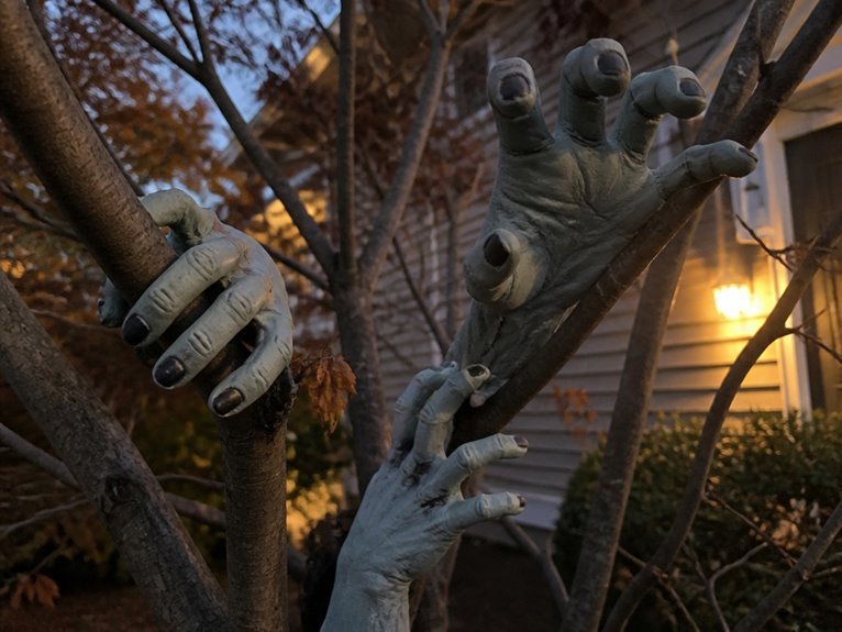 undead decorative halloween hands