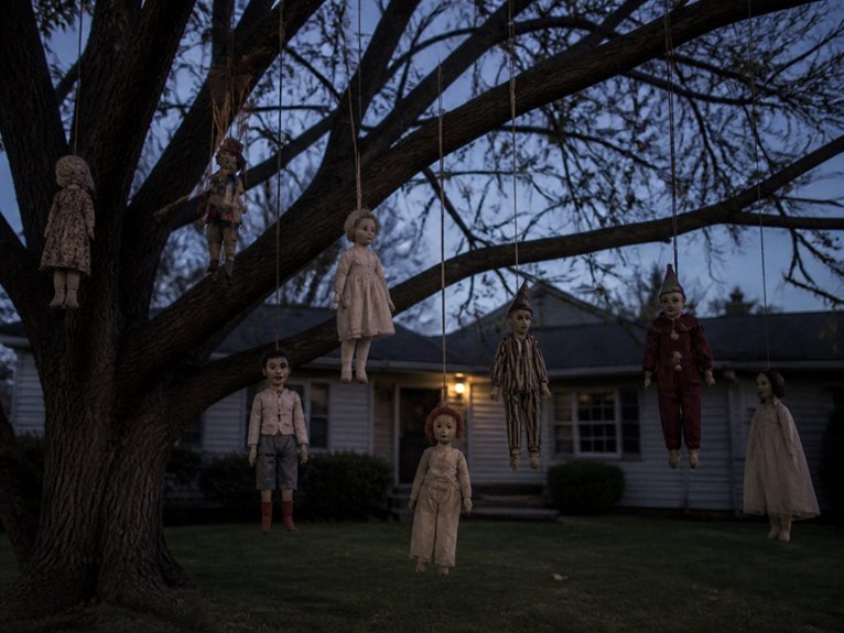 unsettling hanging doll decorations