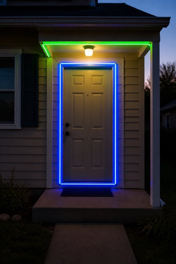 uv reactive neon doorframes