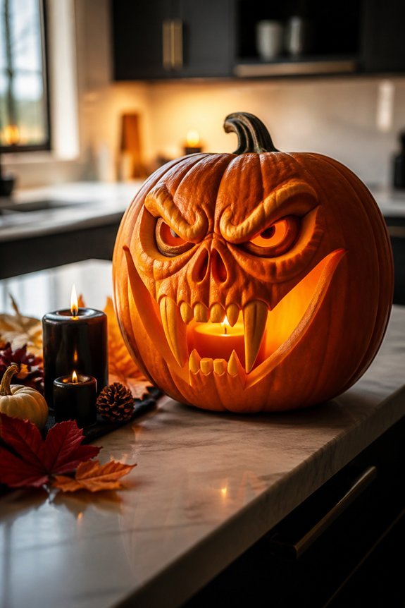 vampire pumpkin carving techniques