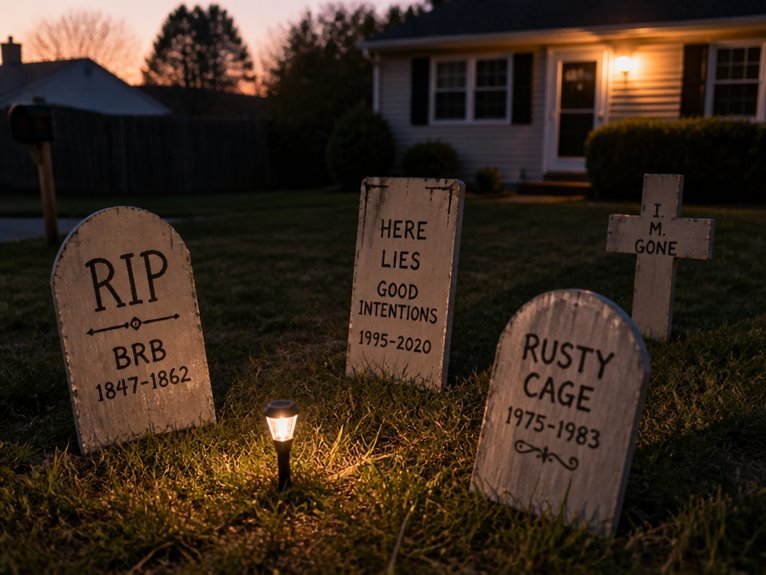 variety of tombstone materials
