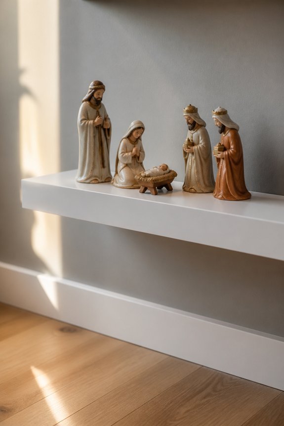 vertical christmas figurine displays