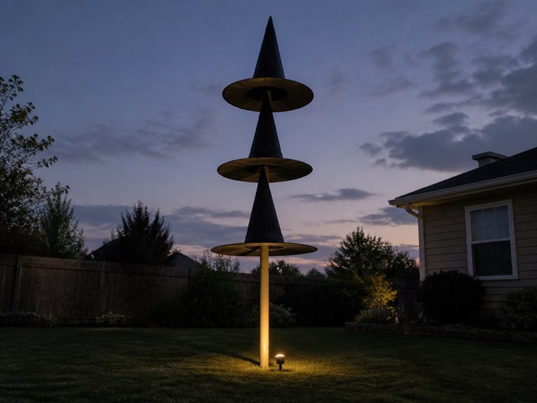 vertical halloween witch hat tower