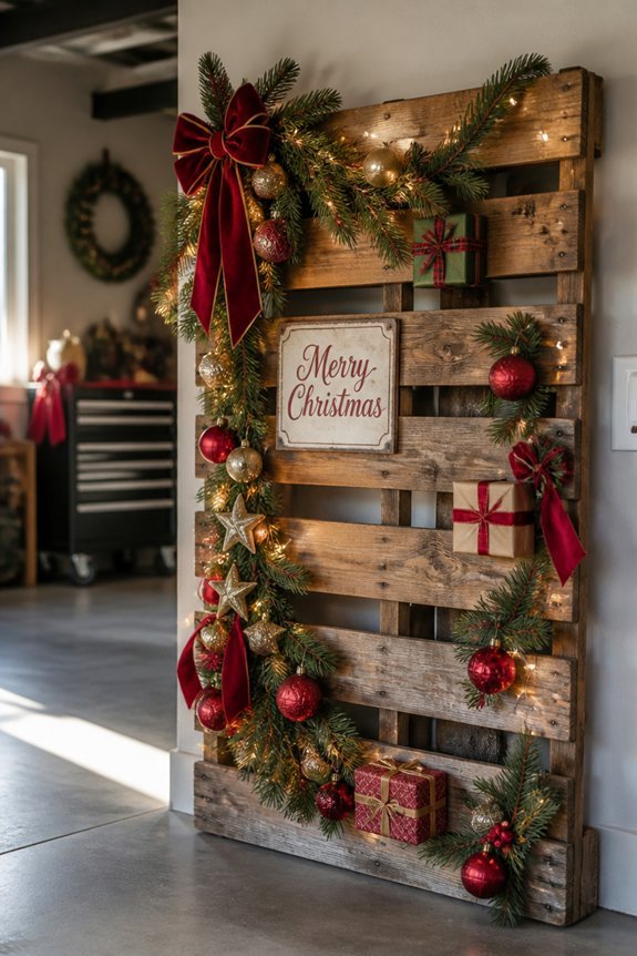 vertical pallet garage displays