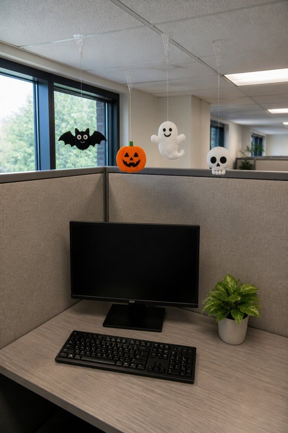 vertical workplace halloween decorations
