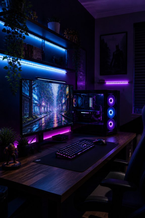 vibrant led gaming ambience