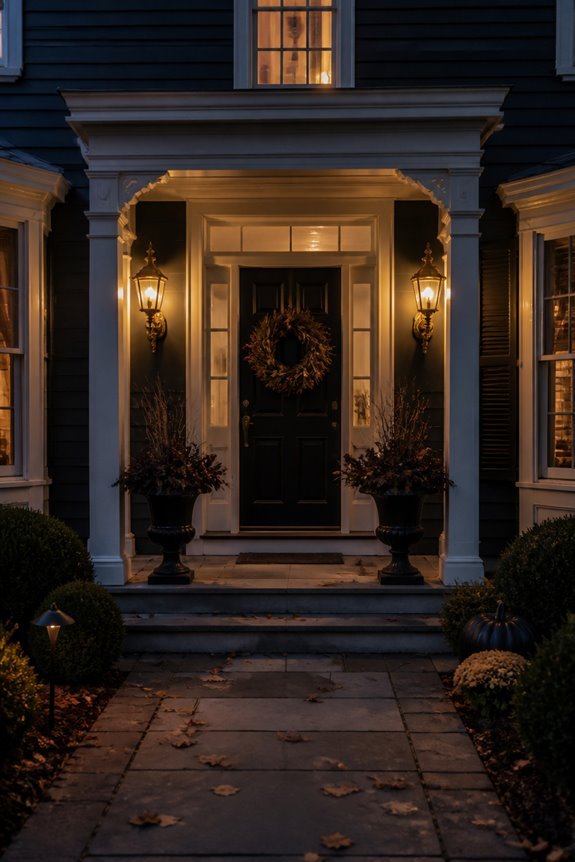 victorian halloween atmospheric sconces