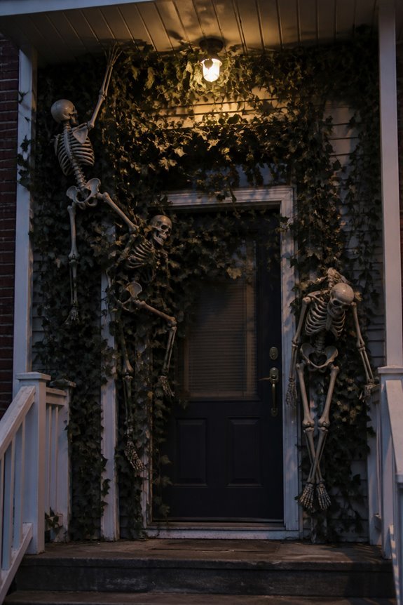 vines frame climbing skeletons