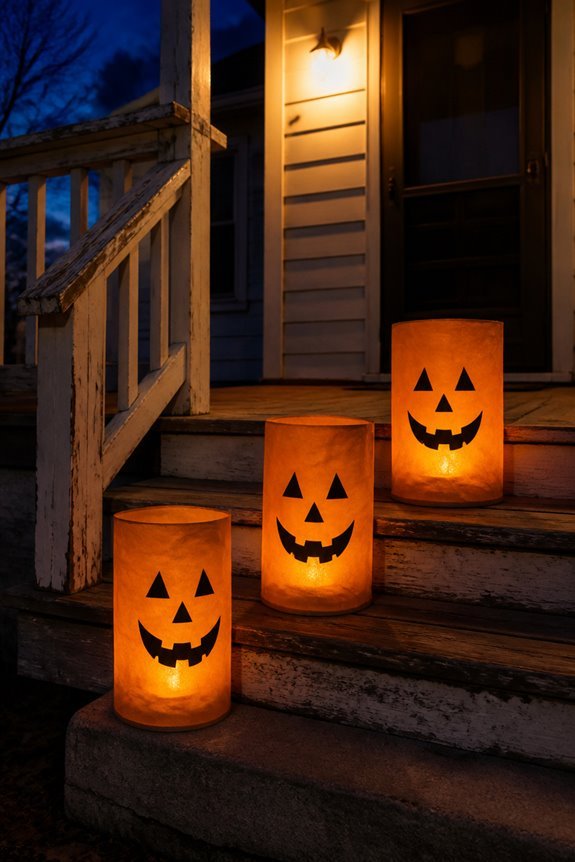 vintage halloween paper lanterns