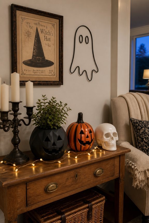 vintage modern halloween fusion