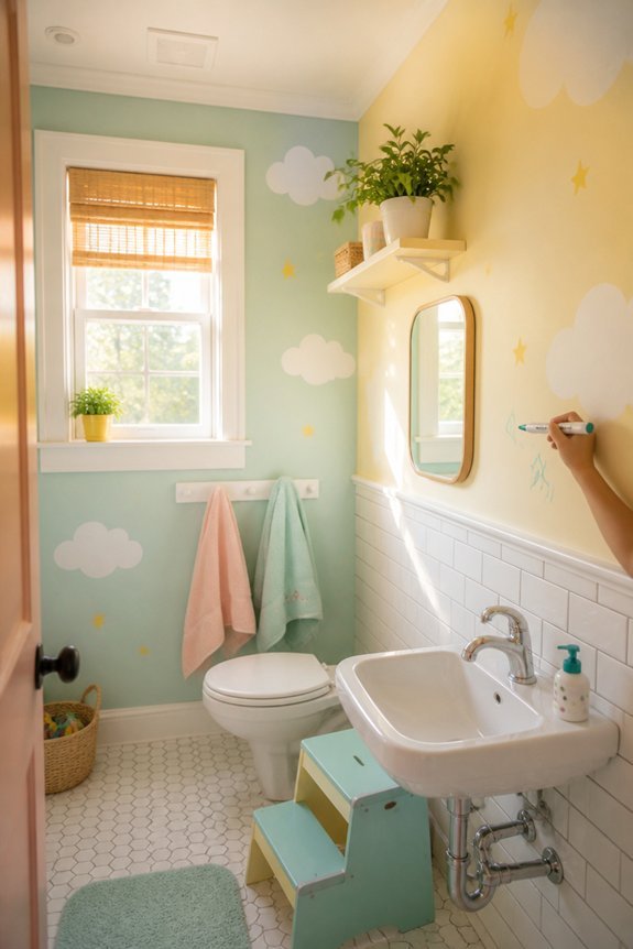 washable kid friendly bathroom paint