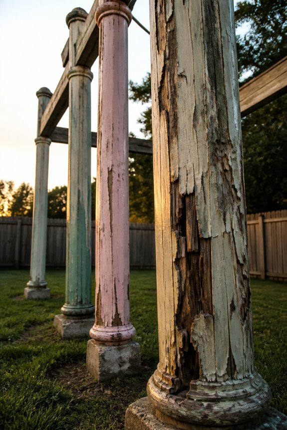 weathered structural carnival decay