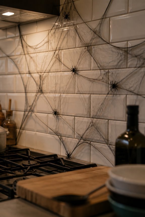 webbing over kitchen surfaces