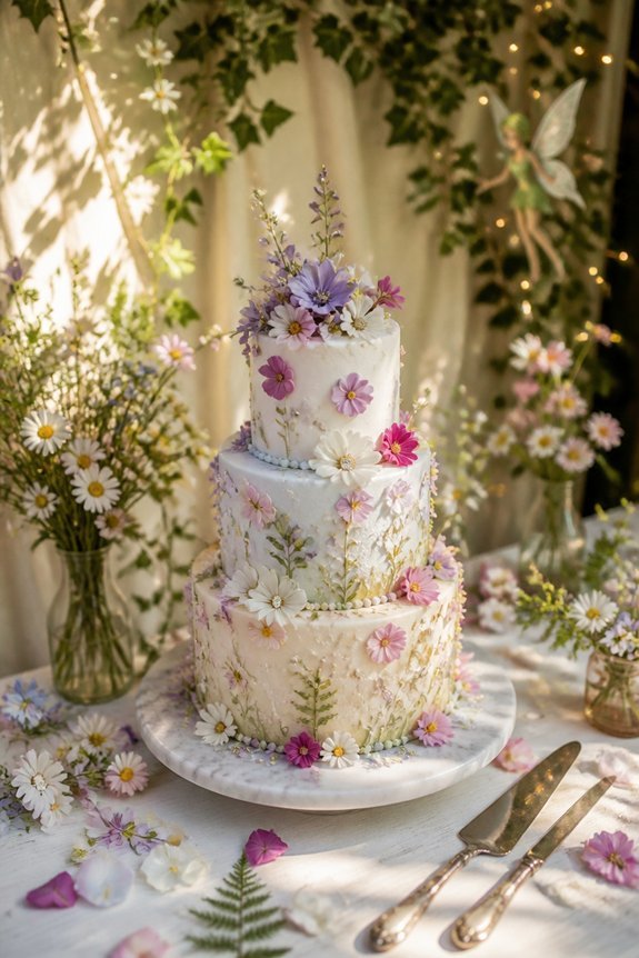 whimsical woodland cake backdrop