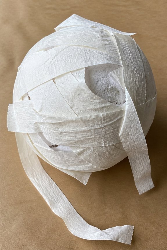 white paper strip wraps