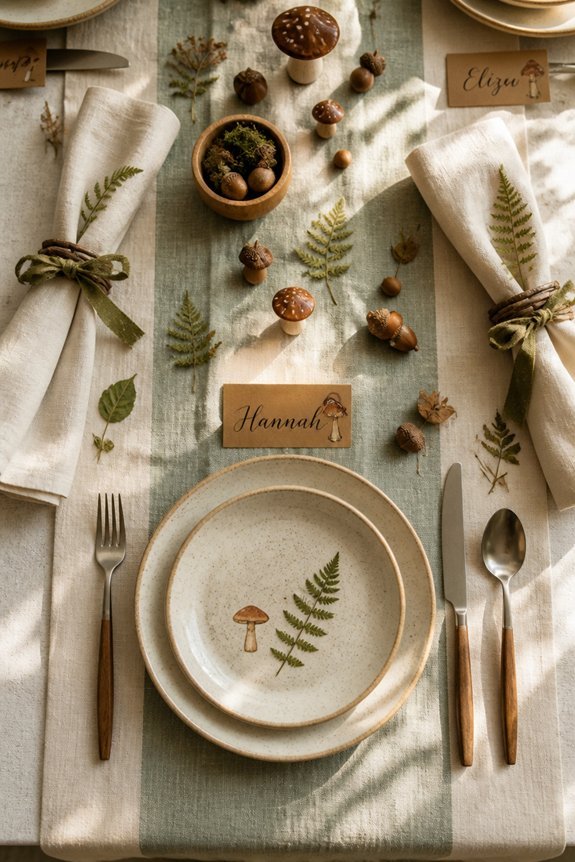 woodland themed dining accessories