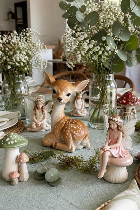 woodland themed party decor
