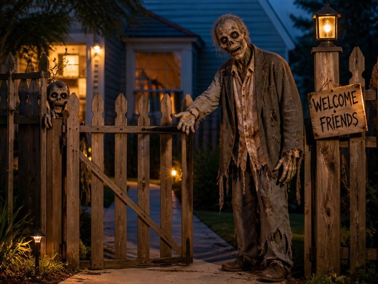zombie gate greeting display