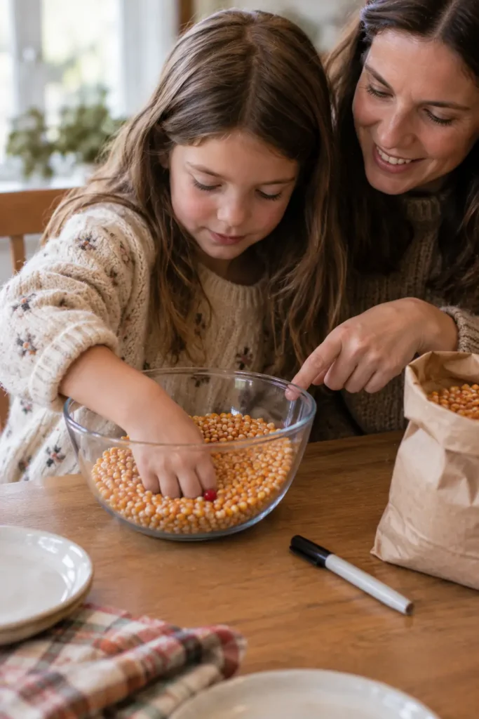 Find the Cranberry in Popcorn Kernels Game