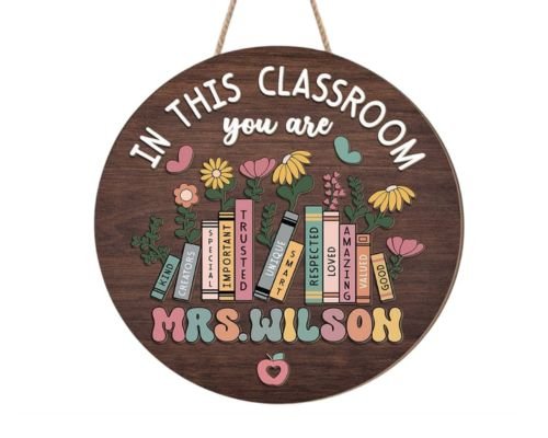 Personalized Classroom Door Sign