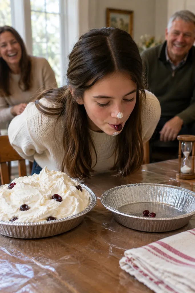 Whipped Cream Cranberry Pie Face Game