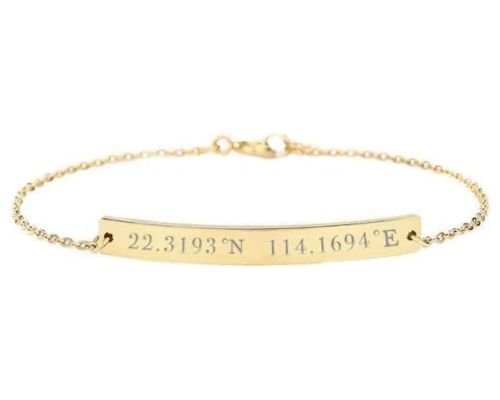 Hometown Coordinates Bracelet