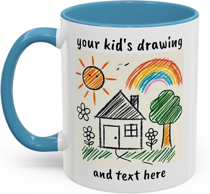 Child's Drawing Turned into a Keepsake